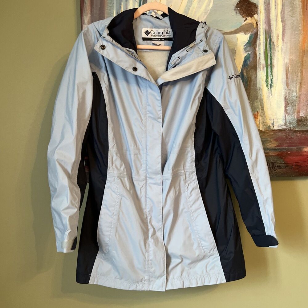 Columbia Sportswear Women's Light Jacket Windbreaker Size M Blue/See Details